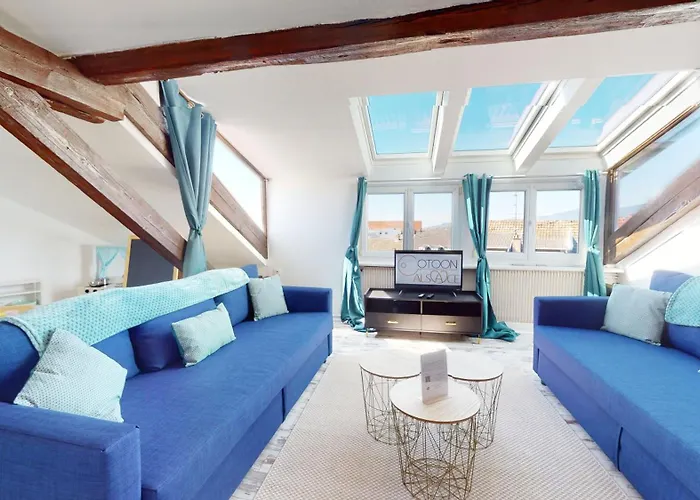 아파트 Le Cocon Colmarien - Proche Centre Et Gare - Stationnement Gratuit - 10 Personnes 콜마